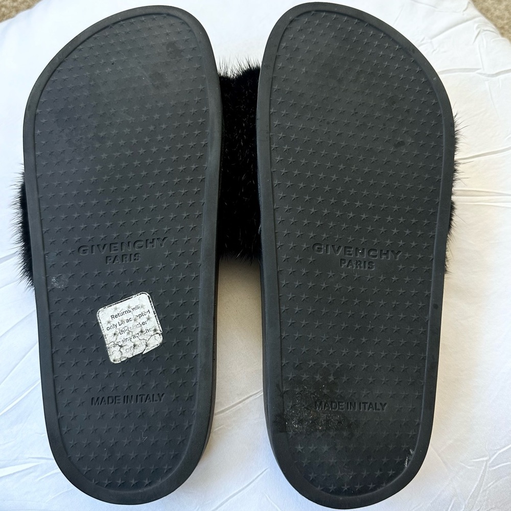 Givenchy Mink Slides. Size 37 (Us Size 7). Authen… - image 5